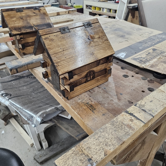 Rustic Wooden Birdhouse - Picture 4 of 5